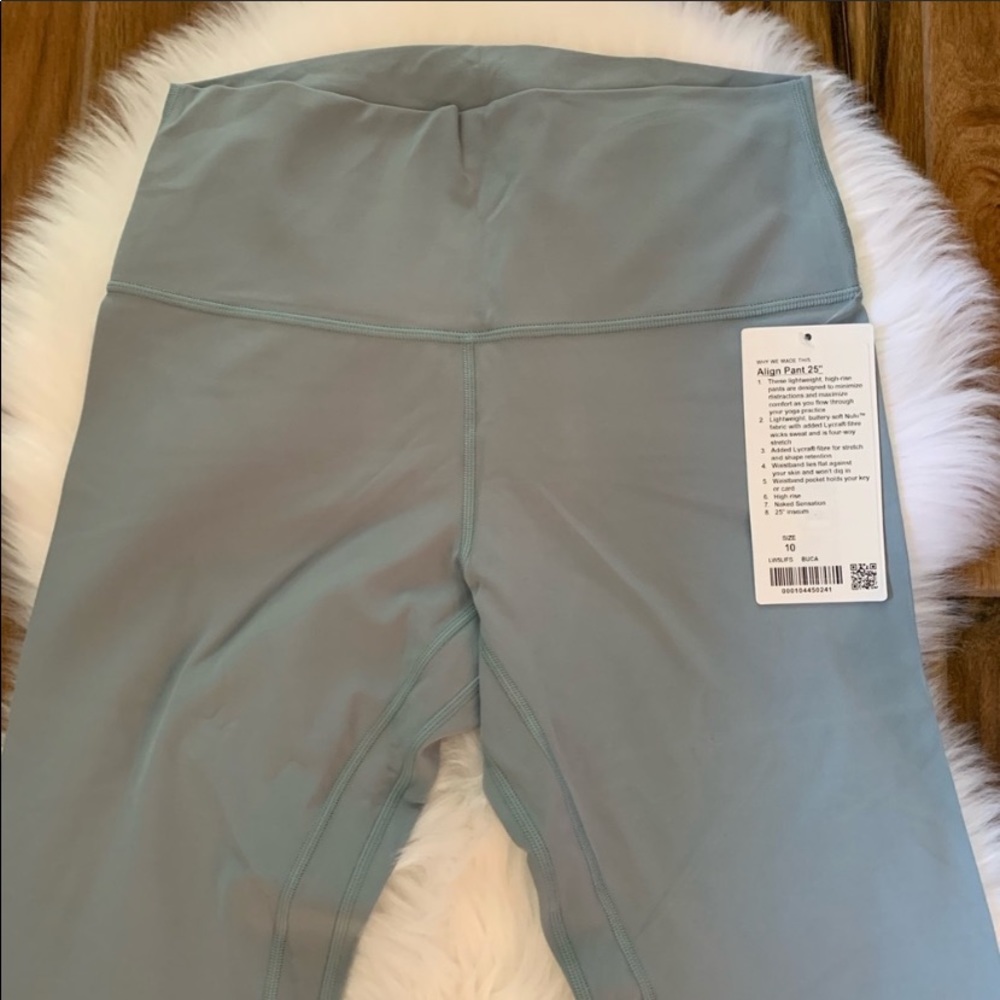Lululemon BUCA blue cast align pant 28” size 10 - Picture 2 of 7